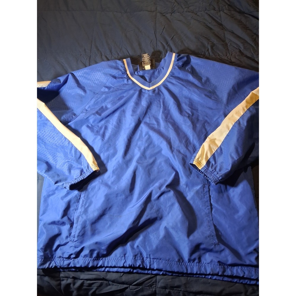 Holloway Windbreaker Jacket Mens‎ XL Blue Long Sleeve V-Neck Golf Casual